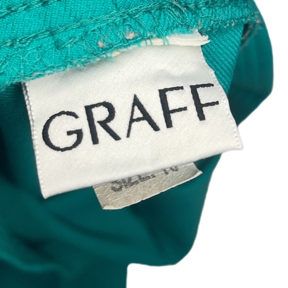 Graff vintage women’s size 18 teal green simple casual pantsuit slacks pants - Picture 4 of 5